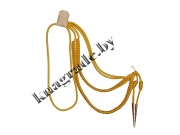 Аксельбант офицерский 2 наконечника стандартный 